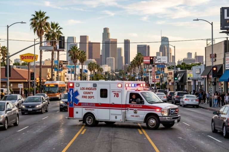 Sirena de emergencia en California