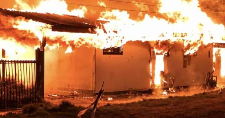 Incendio en hogar geriátrico El Edén en Pitrufquén, Chile