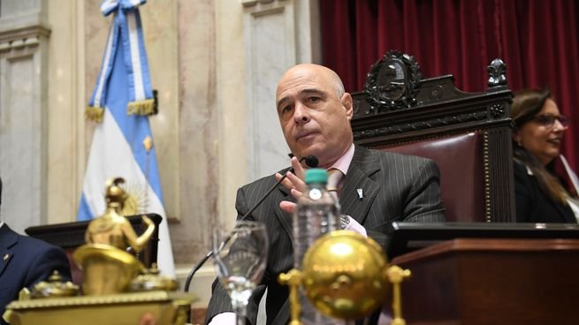 Bartolomé Abdala, presidente provisional del Senado, en el recinto legislativo