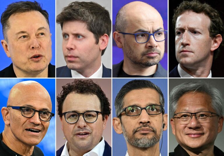 Líderes de la industria de la inteligencia artificial en una cumbre tecnológica