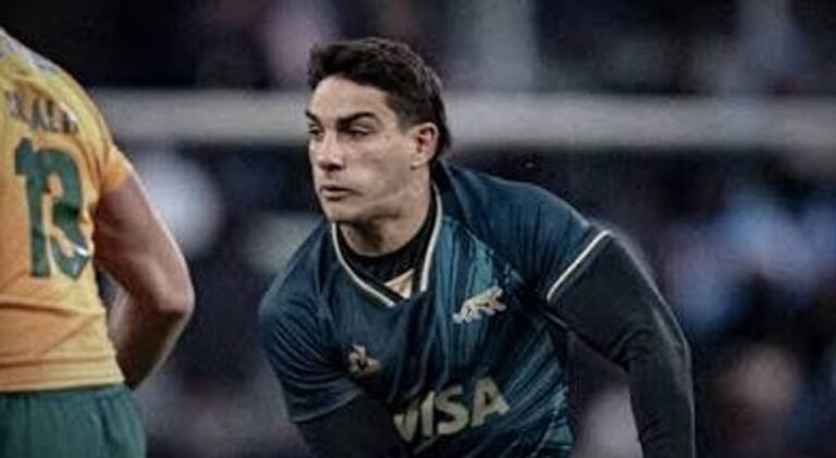 Los Pumas durante el partido ante Australia en Mendoza