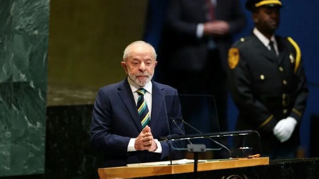 Luiz Inácio Lula da Silva, presidente de Brasil, en la Asamblea General de la ONU