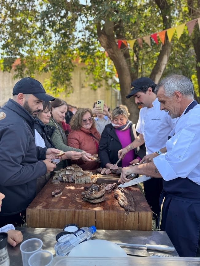 Cocina en vivo durante la primera edición de Tierra de Sabores en Macachín