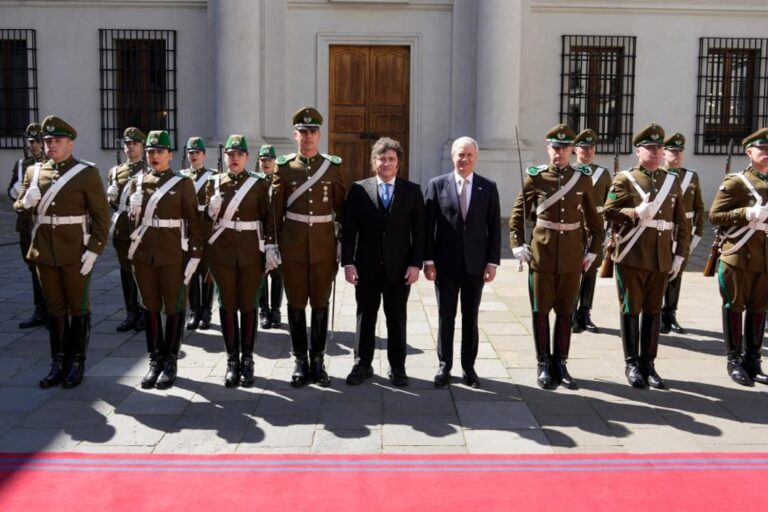 Milei y Kast en el Palacio de la Moneda