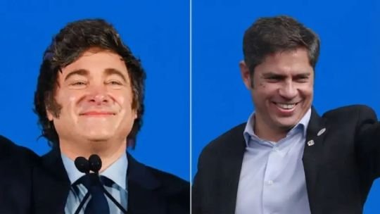 Gráfico comparativo de imagen positiva y negativa de Javier Milei y Axel Kicillof en las provincias del NEA
