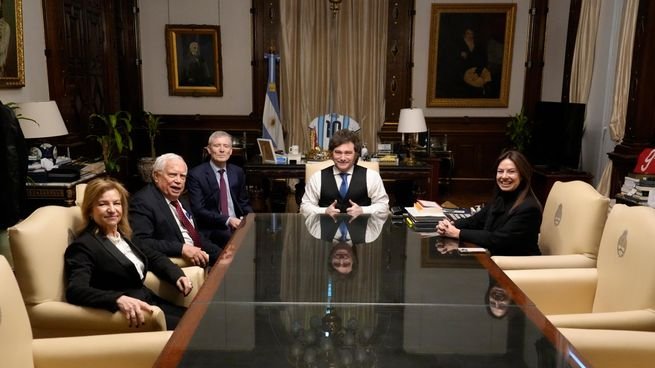 James Heckman durante su visita a la Casa Rosada