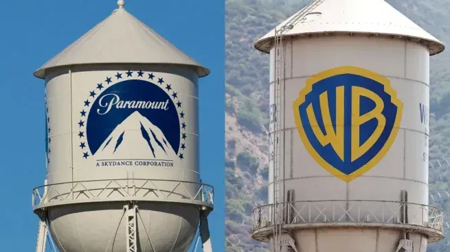 Logotipos de Paramount y Warner Bros. Discovery