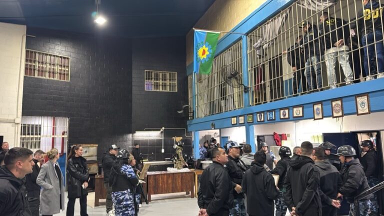 Vista exterior de una unidad penitenciaria de la provincia de Buenos Aires