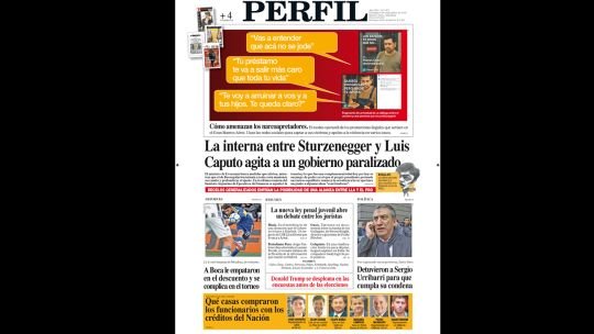 Portada del Diario PERFIL del 6 de septiembre de 2026