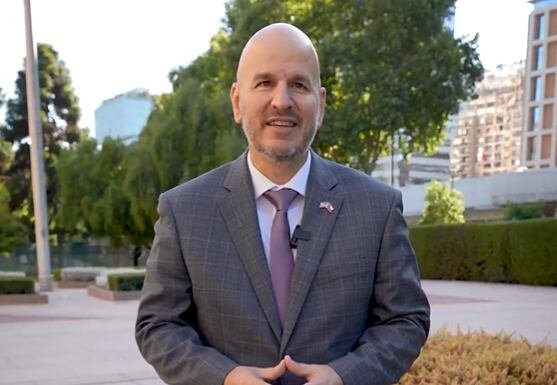 Embajador de Estados Unidos en Chile, Brandon Judd, durante su participación en el Día del Comercio Global 2026