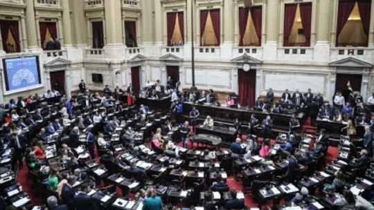 Sesión en la Cámara de Diputados de la Nación