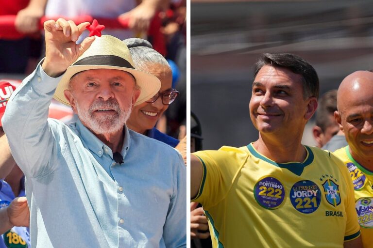 Luiz Inácio Lula da Silva y Flavio Bolsonaro, candidatos en las elecciones de Brasil 2026