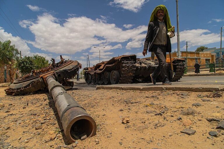 Fuerzas gubernamentales de Etiopía en Mekelle, capital de Tigray