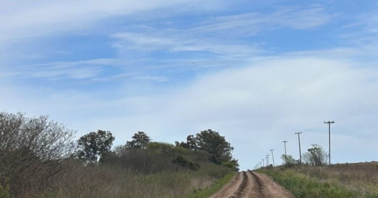 Caminos rurales en mal estado en San Pedro, provincia de Buenos Aires